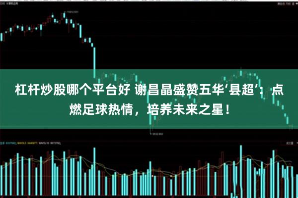 杠杆炒股哪个平台好 谢昌晶盛赞五华‘县超’：点燃足球热情，培养未来之星！